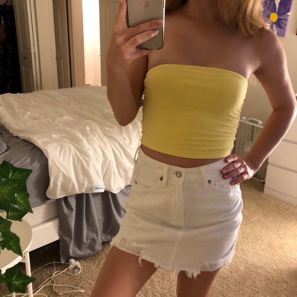 American Eagle Outfitters Tops - AE Yellow Tube Top